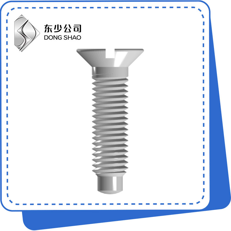 Screws Countersunk misy slot miaraka amin'ny teboka alika feno